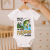 Custom Baby Onesie - Personalized Baby Shower, Gender Reveal Gifts For New Moms, New Dads, New Parents - Pack My Diapers Going Fishing
