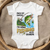 Custom Baby Onesie - Personalized Baby Shower, Gender Reveal Gifts For New Moms, New Dads, New Parents - Pack My Diapers Going Fishing