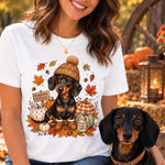 Custom Pet Photo Fall Pumpkin Patch Gifts for Dog Lovers - Personalized Apparel