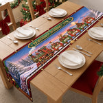 Custom Name Christmas Train Gifts for Grandma - Personalized Table Runner