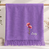 Custom Tassel Scarf - Personalized Christmas Birthday Gifts For Wife, Daughter, Besties, Sisters, Granddaughter, Grandma, Mom, Yourself - Born To Blossom