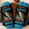 Custom Crew Socks - Personalized Birthday Fishing Gifts For Fisherman - Catching Big Fish Every Time