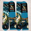 Custom Crew Socks - Personalized Birthday Fishing Gifts For Fisherman - Catching Big Fish Every Time