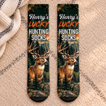 Custom Lucky Deer Hunting Gifts - Personalized Tube Socks