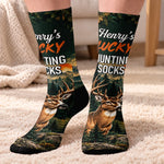 Custom Lucky Deer Hunting Gifts - Personalized Tube Socks