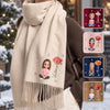 Custom Tassel Scarf - Personalized Christmas Birthday Gifts For Wife, Daughter, Besties, Sisters, Granddaughter, Grandma, Mom, Yourself - Beauty In Every Bloom