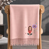 Custom Tassel Scarf - Personalized Christmas Birthday Gifts For Wife, Daughter, Besties, Sisters, Granddaughter, Grandma, Mom, Yourself - Beauty In Every Bloom