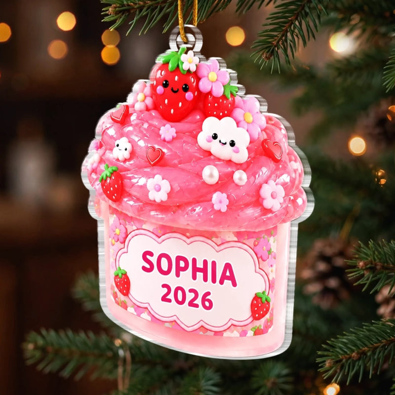 Custom Slime Acrylic Ornament - Personalized Christmas Birthday Gifts For Kids - Sugar, Spice & Everything Nice