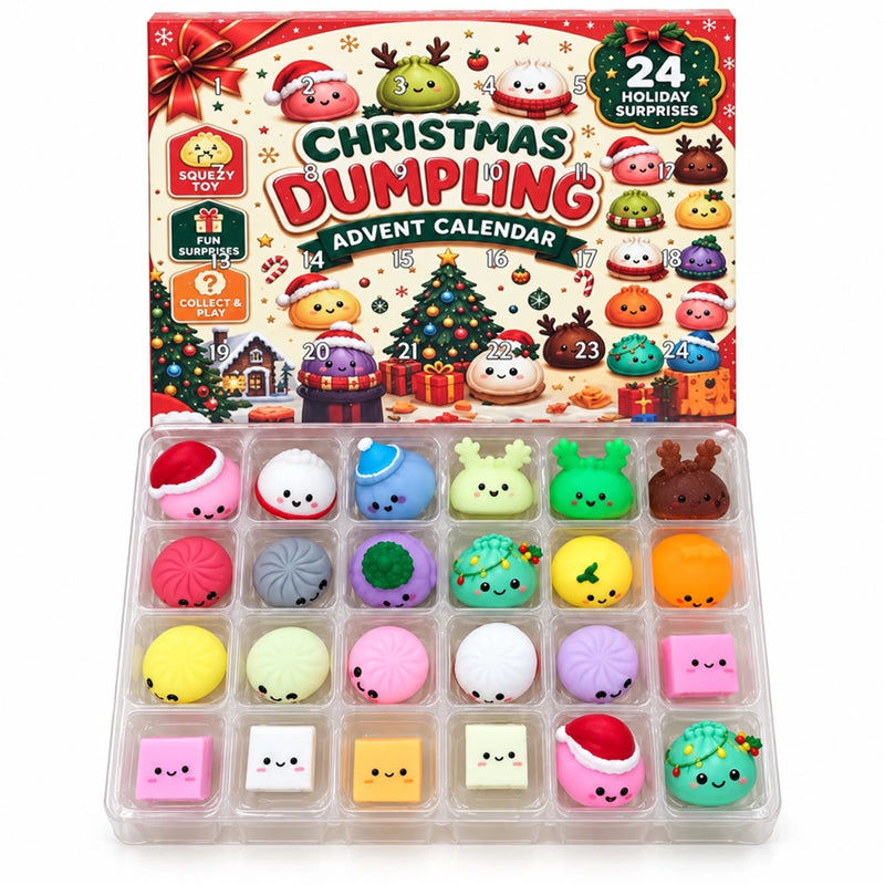 Dumpling Advent Calendar - Christmas Birthday Gifts For Mom, Dad, Brother, Sister, Kids -