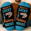 Custom Crew Socks - Personalized Birthday Fishing Gifts For Fisherman - Born To Go Catching Fish