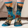 Custom Crew Socks - Personalized Birthday Fishing Gifts For Fisherman - Born To Go Catching Fish