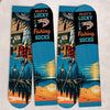 Custom Crew Socks - Personalized Birthday Fishing Gifts For Fisherman - Born To Go Catching Fish