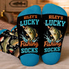 Custom Crew Socks - Personalized Birthday Fishing Gifts For Fisherman - Live Love Go Fishing Today