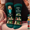 Custom Shh I'm Reading Crew Socks - Personalized Bookish Gifts For Book Lovers, Bookworms, Readers - Lost In My Favorite Story