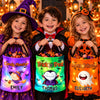 Custom Photo LED Light Bucket Bag - Personalized Halloween Birthday Gifts For Kids - Beware Of The Cute One