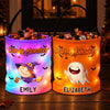 Custom Photo LED Light Bucket Bag - Personalized Halloween Birthday Gifts For Kids - Beware Of The Cute One