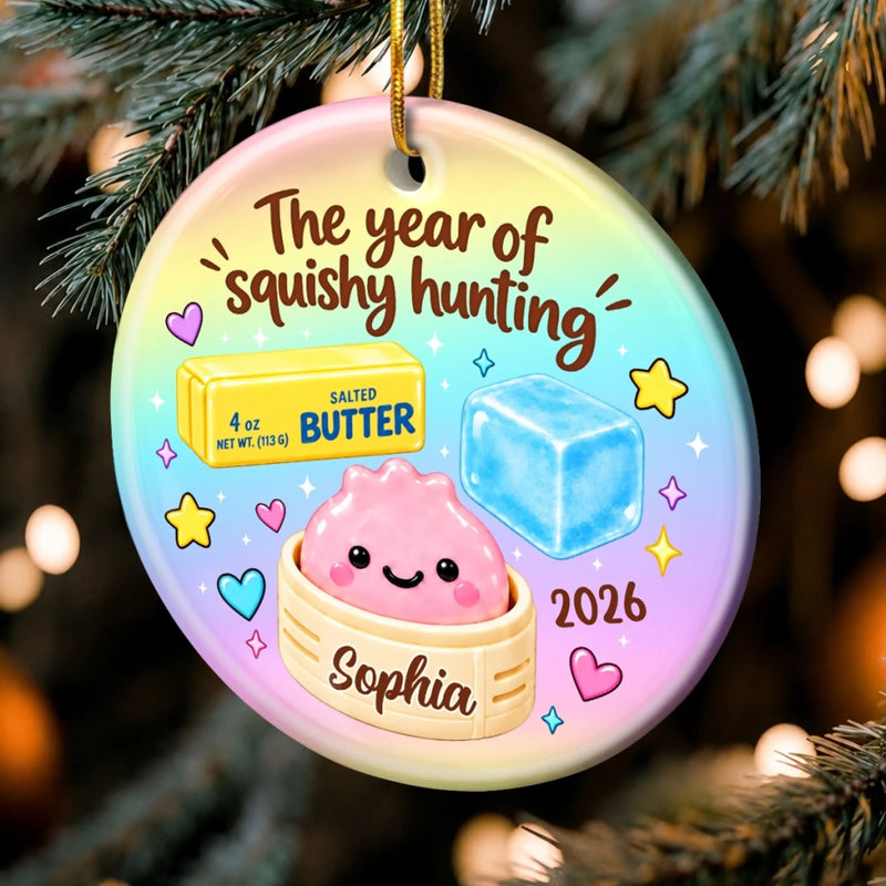 Custom Squishy Ceramic Ornament - Personalized Christmas Birthday Gifts For Kids - Squishy Joy All Season