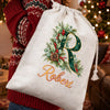 Custom Drawstring Gift Bag - Personalized Christmas Birthday Gifts For Mom, Dad, Brother, Sister - Wrapped With Love And Joy