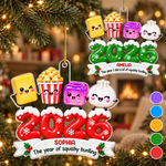 Custom Squishy Acrylic Ornament - Personalized Christmas Birthday Gifts For Kids - Squeezing My Way To Joy