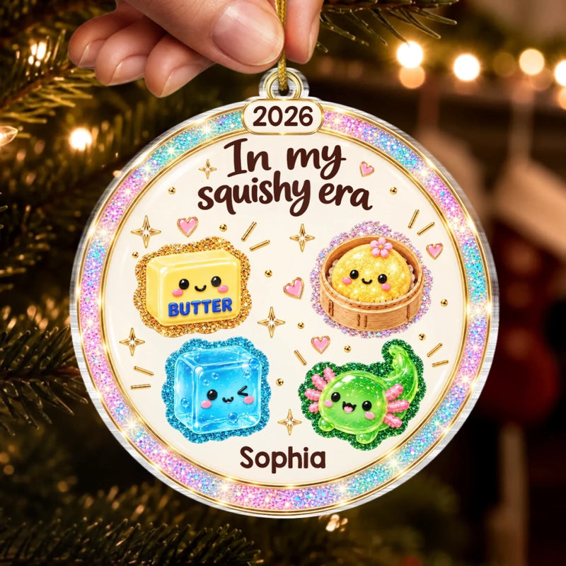 Custom Squishy Acrylic Ornament - Personalized Christmas Birthday Gifts For Kids - All I Want Is More Squishies