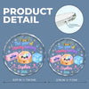 Custom Squishy Circle Glass Ornament - Personalized Christmas Birthday Gifts For Kids - Merry Squishy Moments