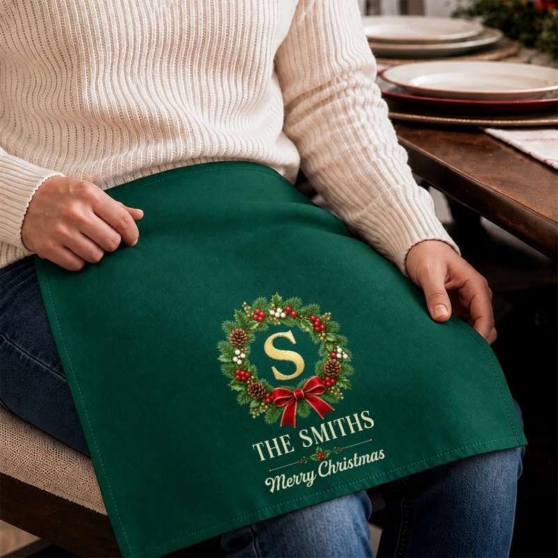 Custom Cotton Napkin - Personalized Christmas Birthday Gifts For Mom, Dad, Brother, Sister - Keep Calm And Stay Merry