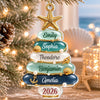 Custom Premium 3D Ornament - Personalized Christmas Birthday Gifts For Mom, Dad, Brother, Sister - Anchored In Holiday Love