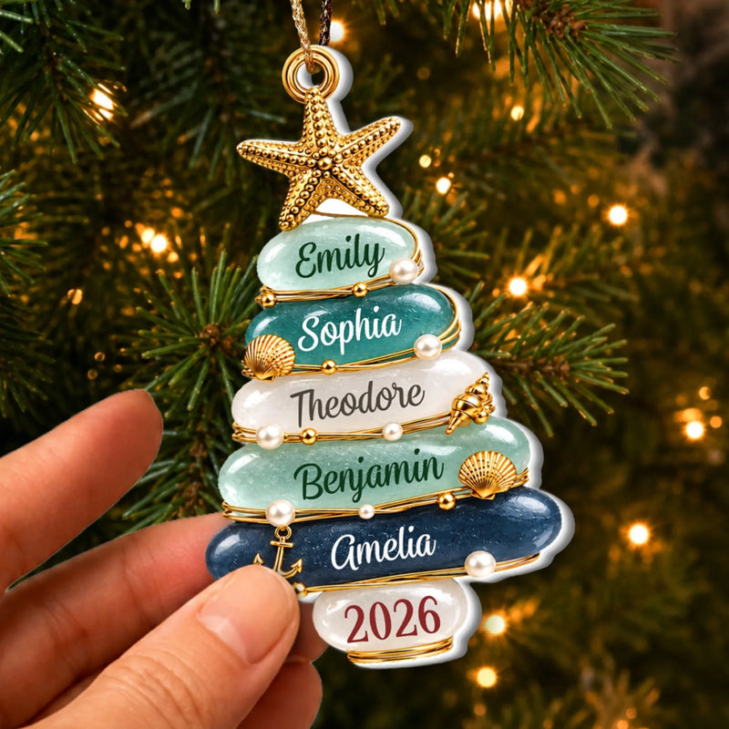 Custom Premium 3D Ornament - Personalized Christmas Birthday Gifts For Mom, Dad, Brother, Sister - Anchored In Holiday Love