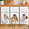 Custom Photo Kitchen Towel - Personalized Anniversary Wedding Gifts For Husband And Wife, Him And Her - Forever And Always, Us