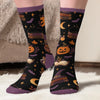 Custom Shh I'm Reading Crew Socks - Personalized Halloween Bookish Gifts For Book Lovers, Bookworms, Readers - Witchy Bookworm Vibes