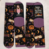 Custom Shh I'm Reading Crew Socks - Personalized Halloween Bookish Gifts For Book Lovers, Bookworms, Readers - Witchy Bookworm Vibes