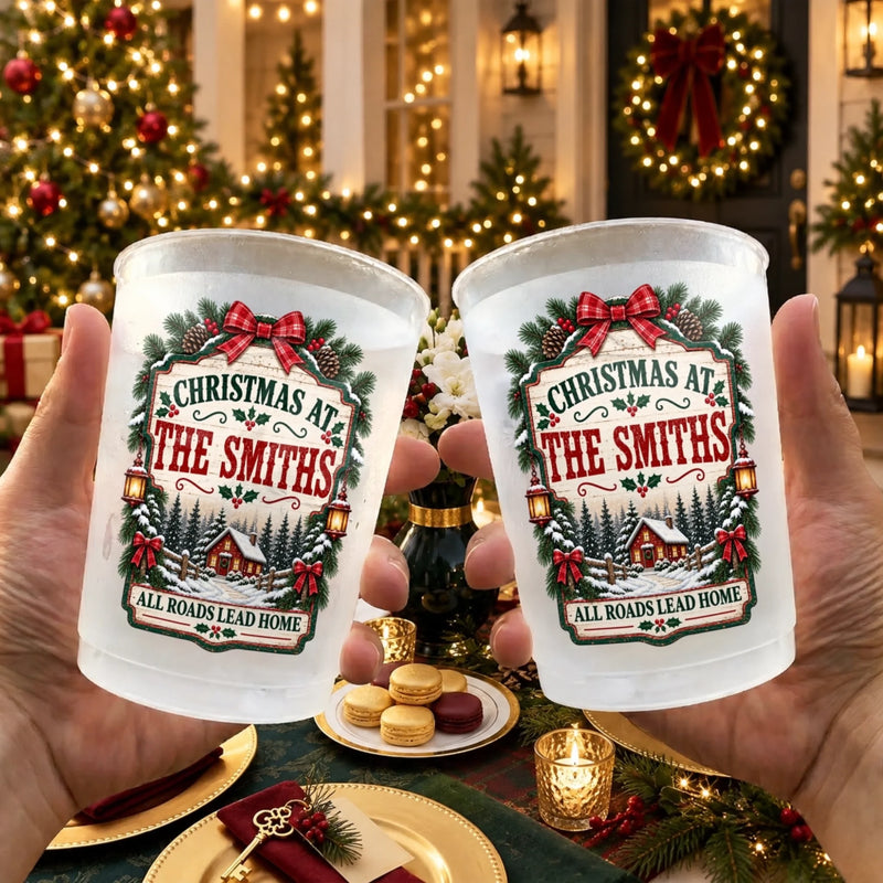 Custom Party Cups - Personalized Christmas Birthday Gifts For Mom, Dad, Brother, Sister - Where Love Always Lives Forever