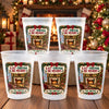 Custom Party Cups - Personalized Christmas Birthday Gifts For Mom, Dad, Brother, Sister - Warm Wishes And Happy Times