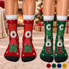 Custom Crew Socks - Personalized Christmas Birthday Gifts For Mom, Dad, Brother, Sister - Merry Moments All Around