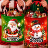 Custom LED Light Bucket Bag - Personalized Christmas Birthday Gifts For Kids - Jingle All The Way