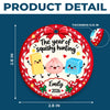 Custom Squishy Ceramic Ornament - Personalized Christmas Birthday Gifts For Kids - Cute Little Holiday Crew