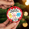Custom Squishy Ceramic Ornament - Personalized Christmas Birthday Gifts For Kids - Cute Little Holiday Crew