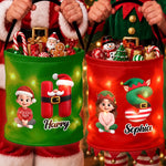 Custom LED Light Bucket Bag - Personalized Christmas Birthday Gifts For Mom, Dad, Brother, Sister - A Bag Full Of Magic