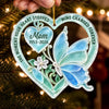Custom Sea Glass Acrylic Ornament - Personalized Christmas Memorial Sympathy Gifts For Loss Of Mom, Dad - Your Love Is My Legacy