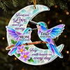 Custom Sea Glass Acrylic Ornament - Personalized Christmas Memorial Sympathy Gifts For Loss Of Mom, Dad - Forever Part Of My Story