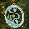 Custom Long Distance Acrylic Ornament - Personalized Christmas Birthday Gifts For Women, Besties, Sisters, BFF - Same Love, Different Zip Codes