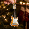 Custom Acrylic Ornament - Personalized Birthday Gifts For Guitar Lovers - Six Strings One Happy Soul