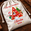 Custom Drawstring Gift Bag - Personalized Christmas Birthday Gifts For Mom, Dad, Brother, Sister - Filled With Love And Magic