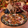 Custom Quilted Round Mat - Personalized Christmas Birthday Gifts For Mom, Dad, Brother, Sister - Cozy Magical Secrets Down Below