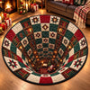 Custom Quilted Round Mat - Personalized Christmas Birthday Gifts For Mom, Dad, Brother, Sister - Home Filled With Pure Magic