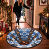 Custom Quilted Round Mat - Personalized Christmas Birthday Gifts For Mom, Dad, Brother, Sister - Home Filled With Pure Magic