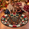 Custom Quilted Round Mat - Personalized Christmas Birthday Gifts For Mom, Dad, Brother, Sister - Home Filled With Pure Magic