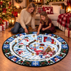 Custom Quilted Round Mat - Personalized Christmas Birthday Gifts For Mom, Dad, Brother, Sister - Warm Wishes In Cozy House