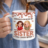 Custom 3D Inflated Effect Printed Mug - Personalized Best Friend Birthday Gifts For Women, Besties, Sisters, BFF - Double Trouble, Forever Love
