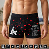 Custom Boxer Briefs, Men's Boxers - Personalized Anniversary Wedding Gifts For Husband And Wife, Him And Her - Property Of My Queen
